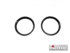 Alfa Romeo Giulia Interior Air Vent Circle Cover Kit - Carbon Fiber - Front - Set of 2